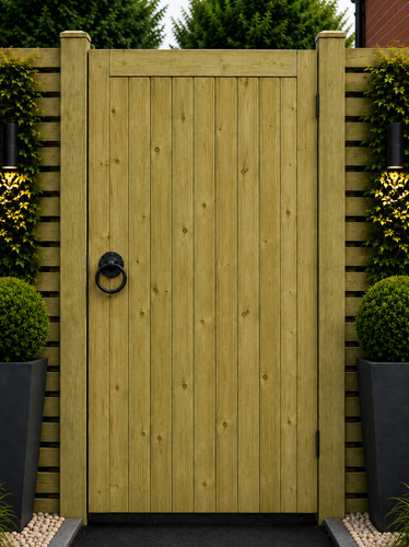 Wooden garden gate - t&g,