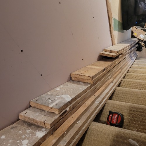Reclaimed pine floorboards - 12,