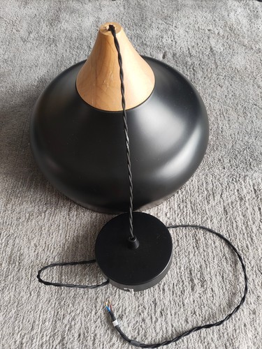 Ceiling pendant wood top - ceiling,