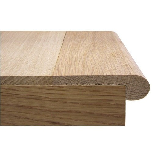 Solid oak stair nosing g - solid, t&g